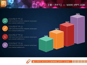 Colecție de diagrame PPT cu 40 de relații plate colorate