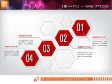 Grafik PPT investasi keuangan keuangan tiga dimensi mikro merah Daquan