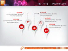 Tableau PPT de profil d'entreprise en trois dimensions micro rouge Daquan