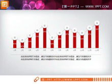 Unduhan grafik PPT ringkasan kerja dinamis tiga dimensi mikro merah