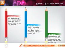 Colored pencils presentation presentation slide chart