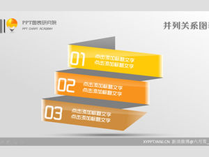 10 wunderschöne orangefarbene Origami-ppt-Diagramme zum kostenlosen Download