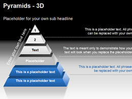 Gráfico ppt de pirámide 3D producido por Presentationload