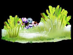 120 trawnik trawa roślina kwiat tło przezroczyste png materiał do pobrania (wł.)
