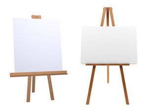Blank bracket small whiteboard ppt business material picture