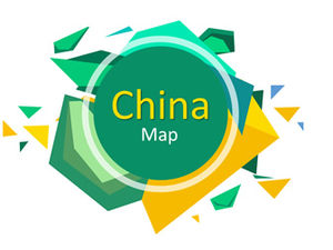 Visão geral de mapas e mapas do material de mapa de ppt das províncias da China