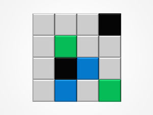 Descarga del juego interactivo ppt de memoria de color cuadrado pequeño