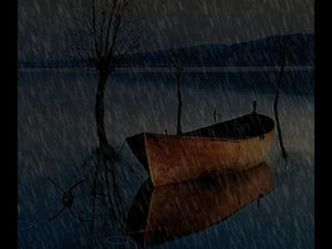 Realistyczna animacja ppt efektu deszczu