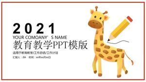Modelo de plano de trabalho de ensino de girafa 2021