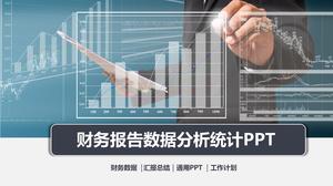PPT-Vorlage für Finanzbericht-Datenanalysestatistiken