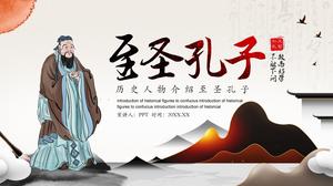 Șablonul ppt pentru educația cursului online al Sfântului Confucius