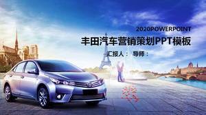 Template ppt perencanaan pemasaran tema mobil Toyota