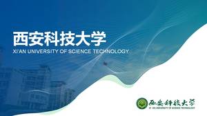Responder plantilla ppt de la Universidad de Ciencia y Tecnología de Xi'an
