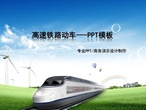 Modèle PPT dynamique exquis de train ferroviaire à grande vitesse