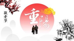 Thanksgiving Respect for the Aged Double Ninth Festival ppt template