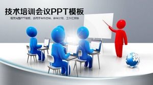 Modelo de reunião de treinamento técnico PPT