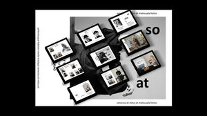 Photography exhibition brochure brochure theme ppt template