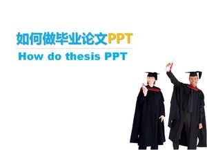Simple PPT graduation reply PPT template