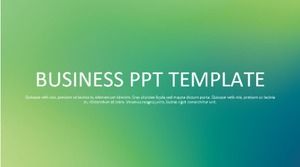 Green small fresh fashion business report PPT template