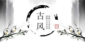 Plantilla de diapositiva de estilo chino clásico