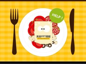 Food-themed ppt template
