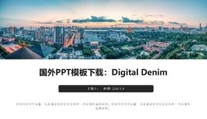 Pobieranie zagranicznego szablonu PPT: Digital Denim