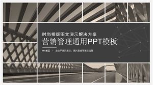 Pazarlama yönetimi genel PPT şablonu: pazarlama proje planı