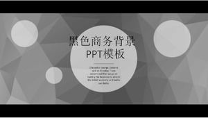 PPT-Vorlagen-Download für schwarzen Geschäftshintergrund