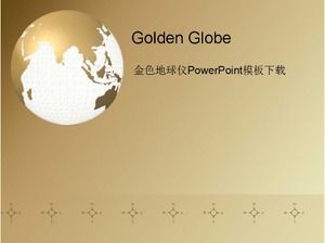 Unduh Template Golden Globe PowerPoint