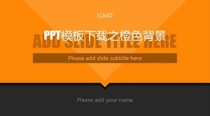 Orange background for PPT template download