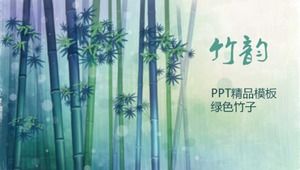 Șablon PPT _ bambus verde