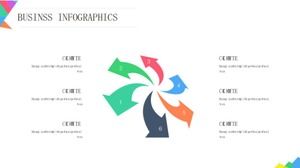 Olympische PPT-Vorlage - Muster mit fünf Ringen