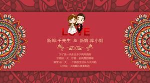 Templat ppt upacara pernikahan tradisional Cina