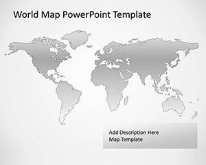 Free Vector Karte der Welt für Powerpoint
