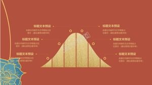 古典的な中国風の中秋節のマーケティングイベント計画pptテンプレート