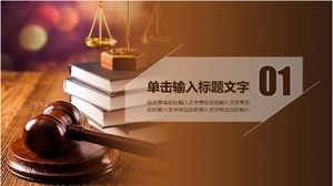 Templat ppt laporan kerja firma hukum pengadilan hukum