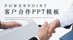 Template PPT rencana kerjasama bisnis perusahaan gaya modern minimalis