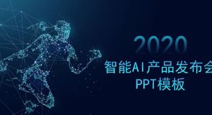 Șablon PPT de conferință de inteligență artificială pentru tehnologie creativă
