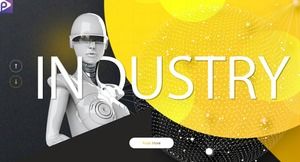 Fashion future technology artificial intelligence PPT template