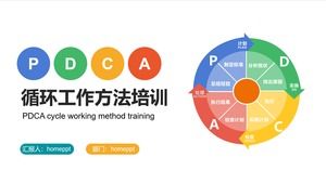 Téléchargement du modèle PPT de formation sur la méthode de travail du cycle PDCA