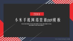 Modello ppt di marketing della rete di telefoni cellulari Xiaomi