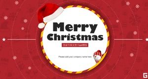 Boże Narodzenie angielski szablon karty z pozdrowieniami ppt