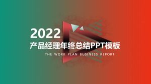 modello ppt del rapporto di riepilogo del lavoro di fine anno del product manager 2022