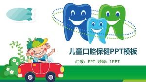 Ppt-Vorlage für die orale Zahnheilkundeausbildung von Kindern