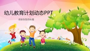 Plantilla PPT de educación infantil temprana