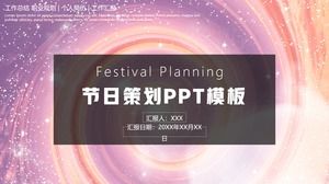 Pink Fantasy Festival Eventplanung ppt-Vorlage