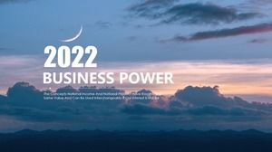 2022 블루 미니멀리스트 비즈니스 보고서 ppt 템플릿