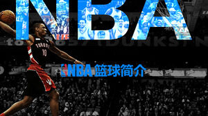 Templat PPT pengantar bola basket NBA
