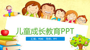 Întâlnirea părinților pentru educația de creștere a copiilor, șablon PPT de cursuri de predare