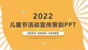 2020 Kindertag Veranstaltungsplanung ppt-Vorlage